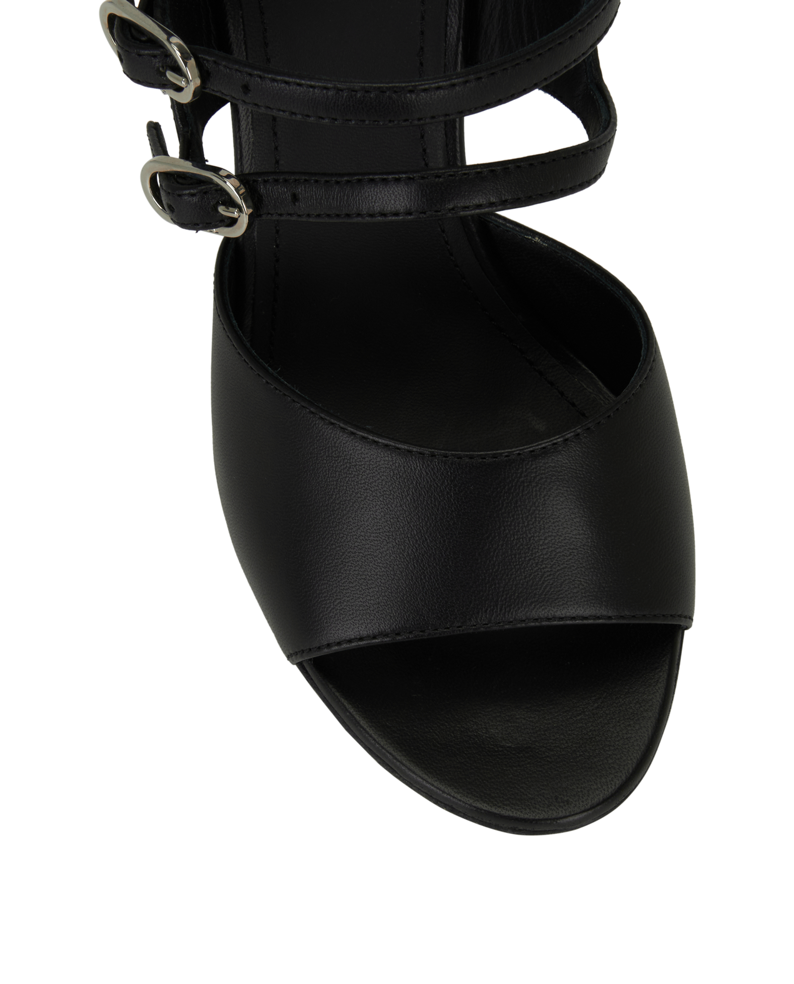 Chanel Strappy Buckle Sandals, &pound;550, Shoes, Black, Leather, Other view