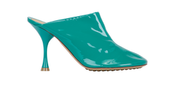 Bottega Veneta Supergloss Dot Pumps, Patent, Green, UK4, B/DB, 3*