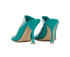 Bottega Veneta Supergloss Dot Pumps, &pound;220, Shoes, Green, Patent Leather, Back view