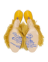 Burberry Minnie  Sandals, &pound;110, Shoes, Yellow, Fabric/Shearling, Top view