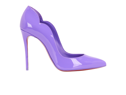 Christian Louboutin Hot Chick 100, &pound;310, Shoes, Purple, Patent Leather, Front view