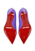 Christian Louboutin Hot Chick 100, &pound;310, Shoes, Purple, Patent Leather, Top view