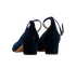 Chloe Ankle Strap Heels, &pound;150, Shoes, Navy, Velvet, Back view