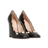 Gucci GG Pearls Pumps, &pound;350, Shoes, Black, Leather/Pearl, Side view