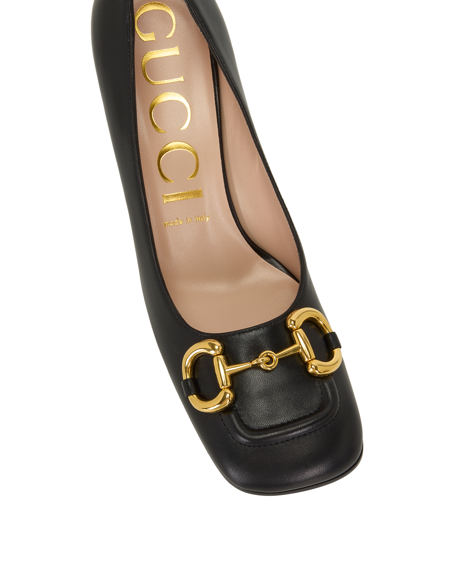 Gucci Horsebit Block Heel Pumps, &pound;375, Shoes, Black, Leather, Other view