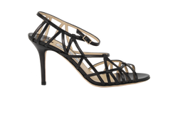 Jimmy Choo Strappy 100, Leather, Black, UK5.5, B, 2*