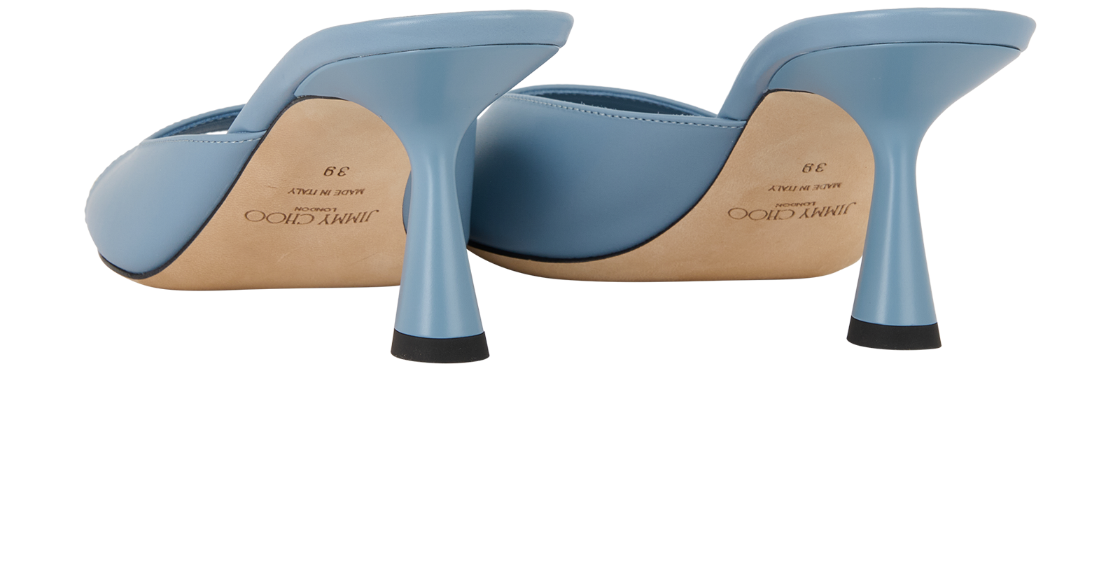 Jimmy Choo Mules, &pound;295, Shoes, Blue, Leather, Back view