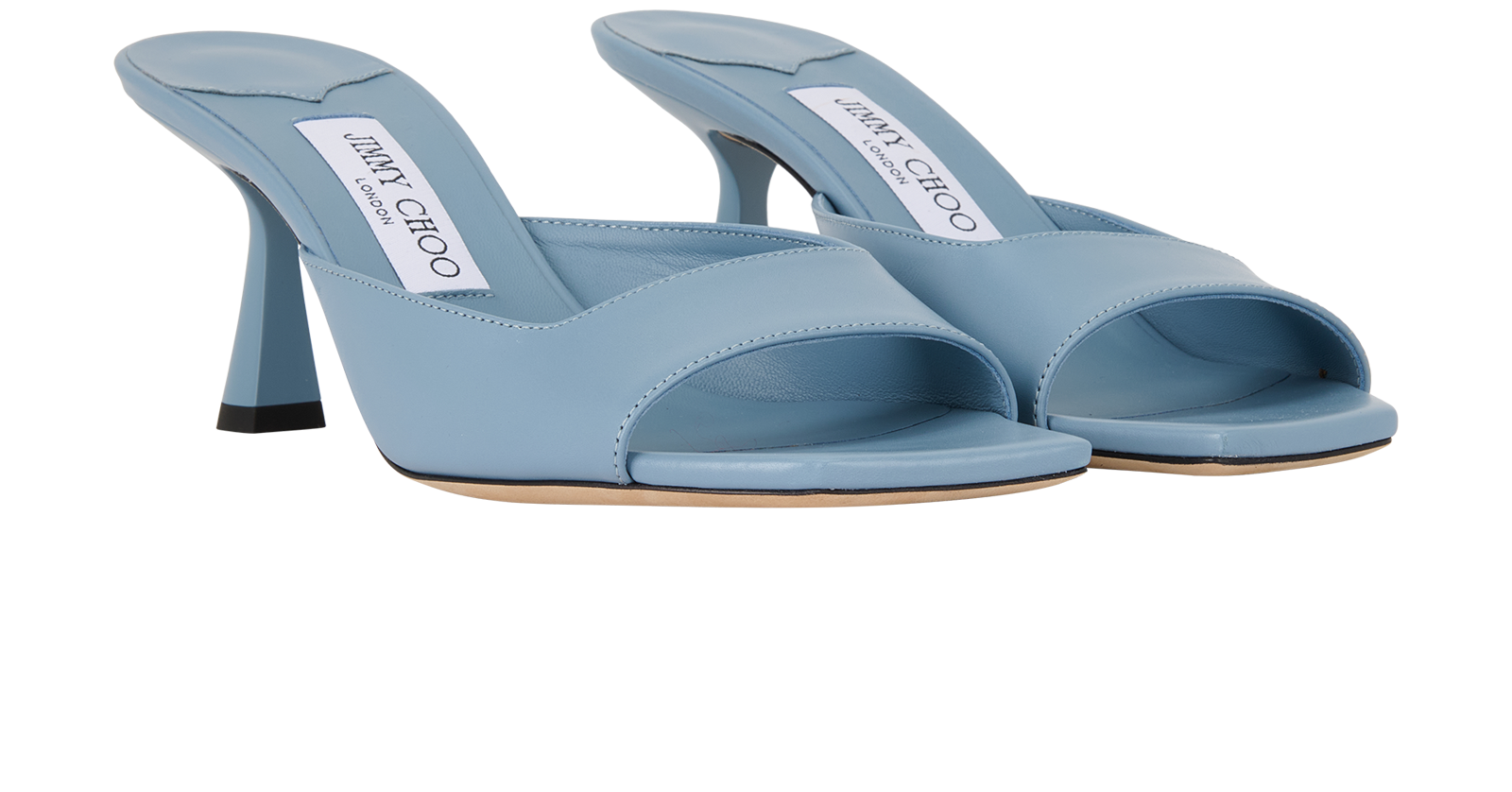 Jimmy Choo Mules, &pound;295, Shoes, Blue, Leather, Side view