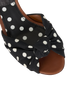 Dolce & Gabbana Polka Dots Heel Sandals, &pound;195, Shoes, Black/White, Fabric/Leather, Other view