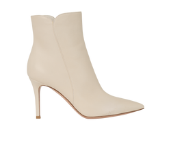 Gianvito Rossi Sofia 95, Leather, Cream, UK4.5, 2*