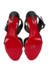 Christian Louboutin Mariza 85 Sandals, &pound;395, Shoes, Black, Leather, Top view