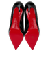 Christian Louboutin Pigalle Plato 100, &pound;350, Shoes, Black, Patent Leather, Top view