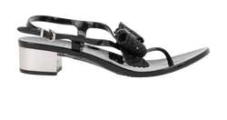 Salvatore Ferragamo Perala Sandals, Synthetic, Black, UK 5, B, 2*