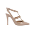 Valentino Rockstud Caged Pumps 100, &pound;350, Shoes, Patent Leather, Front view