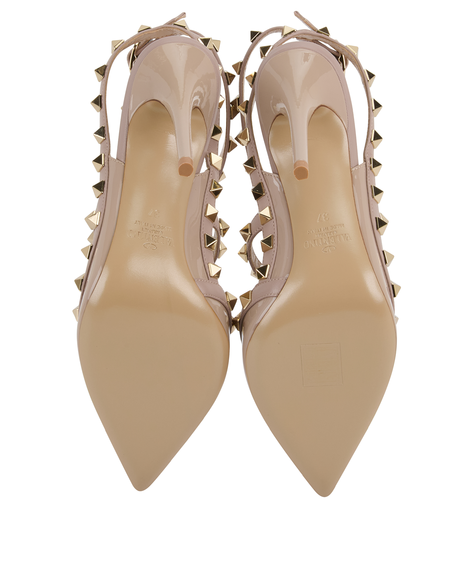 Valentino Rockstud Caged Pumps 100, &pound;350, Shoes, Patent Leather, Top view