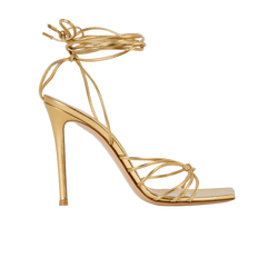 Gianvito Rossi Sylvie Sandal, Leather, Gold, UK6, B, 3*