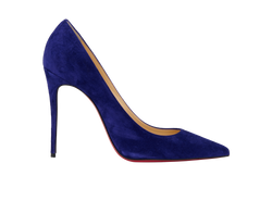 Christian Louboutin Kate 100, Suede, Blue, DB/B, 3*