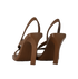 Bottega Veneta  Jimbo Sandal Heels, &pound;220, Shoes, Brown, Rubber, Back view