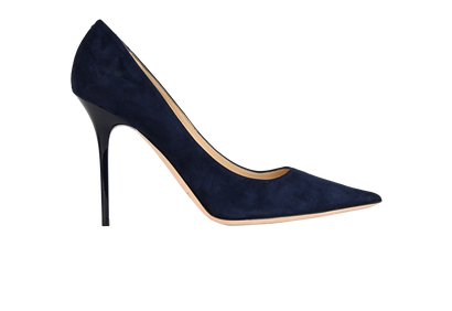 Abel Heels, £195, Shoes, Navy, Suede, Front view