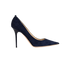 Abel Heels, £195, Shoes, Navy, Suede, Front view