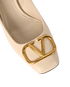 Valentino V Logo Pumps, &pound;350, Shoes, Cream, Leather, Other view