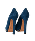 Alexander McQueen PunkSkull Heels, £250, Shoes, Blue, Suede, Back view