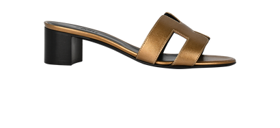Hermes Oasis Sandals, &pound;495, Shoes, Bronze, Leather, Front view