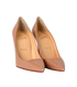 Christian Louboutin Kate 100, £420, Shoes, Nude, Patent Leather, Side view
