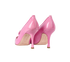 Manolo Blahnik Campari Pumps, &pound;390, Shoes, Pink, Patent Leather, Back view