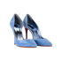 Christian Louboutin Iriza 100, &pound;395, Shoes, Blue, Suede, Side view