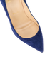 Christian Louboutin Pigalle Follies 100, &pound;295, Shoes, Blue, Suede, Other view