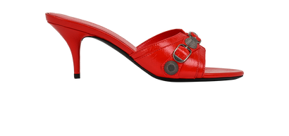 Balenciaga Cagole Sandals, &pound;350, Shoes, Red, Leather, Front view