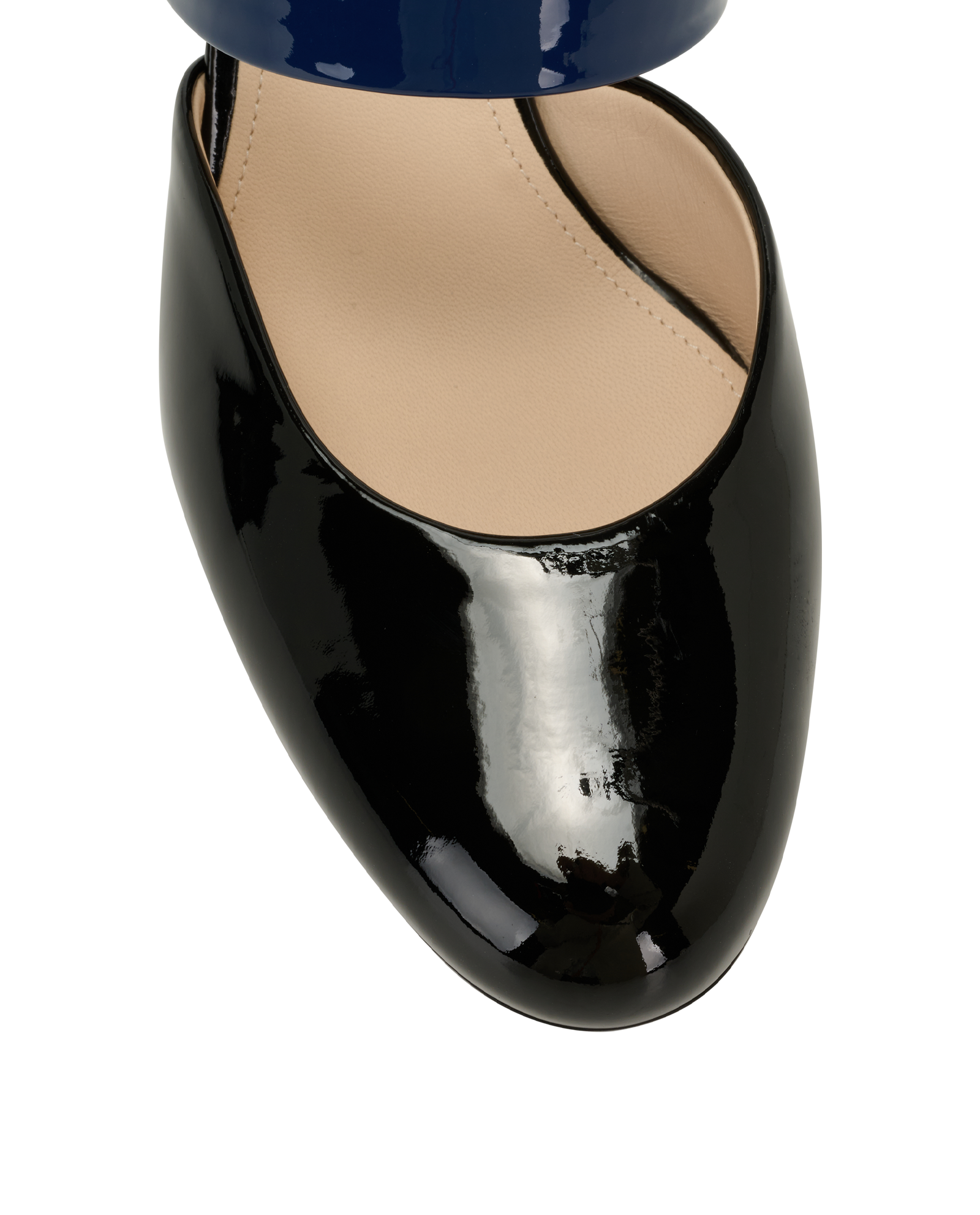 Bottega Veneta Mary Jane Pumps, &pound;120, Shoes, Black/Blue, Patent Leather, Other view