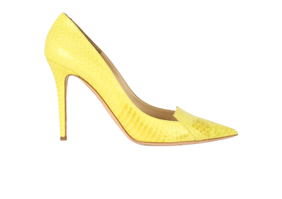 Jimmy Choo Avril Pumps, &pound;280, Shoes, Yellow, Snake, Front view