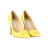 Jimmy Choo Avril Pumps, &pound;280, Shoes, Yellow, Snake, Side view