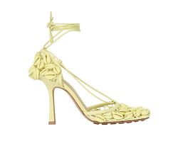 Bottega Veneta Stretched Shell Heels, Leather, Yellow, UK5, DB/B, 3*