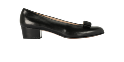 Salvatore Ferragamo Vera Pump Shoes, Leather, Black, UK7, 2*
