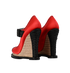 Bottega Veneta  Wedge Espadrilles, &pound;220, Shoes, Black/Red, Raffia/Satin, Back view