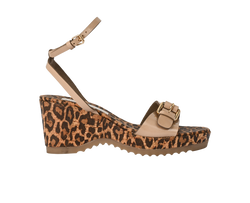 Stella McCartney Linda Platform Sandals, Faux Leather, Beige, UK 6, 3*