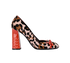 Bottega Veneta Block Heel Slip On, &pound;180, Shoes, Black/Brown/Orange, Leather/Pony / Calfhair, Front view