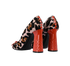 Bottega Veneta Block Heel Slip On, &pound;180, Shoes, Black/Brown/Orange, Leather/Pony / Calfhair, Back view