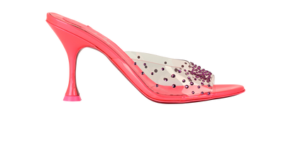 Christian Louboutin Degramule Strass, &pound;395, Shoes, Pink, Leather/Plastic, Front view