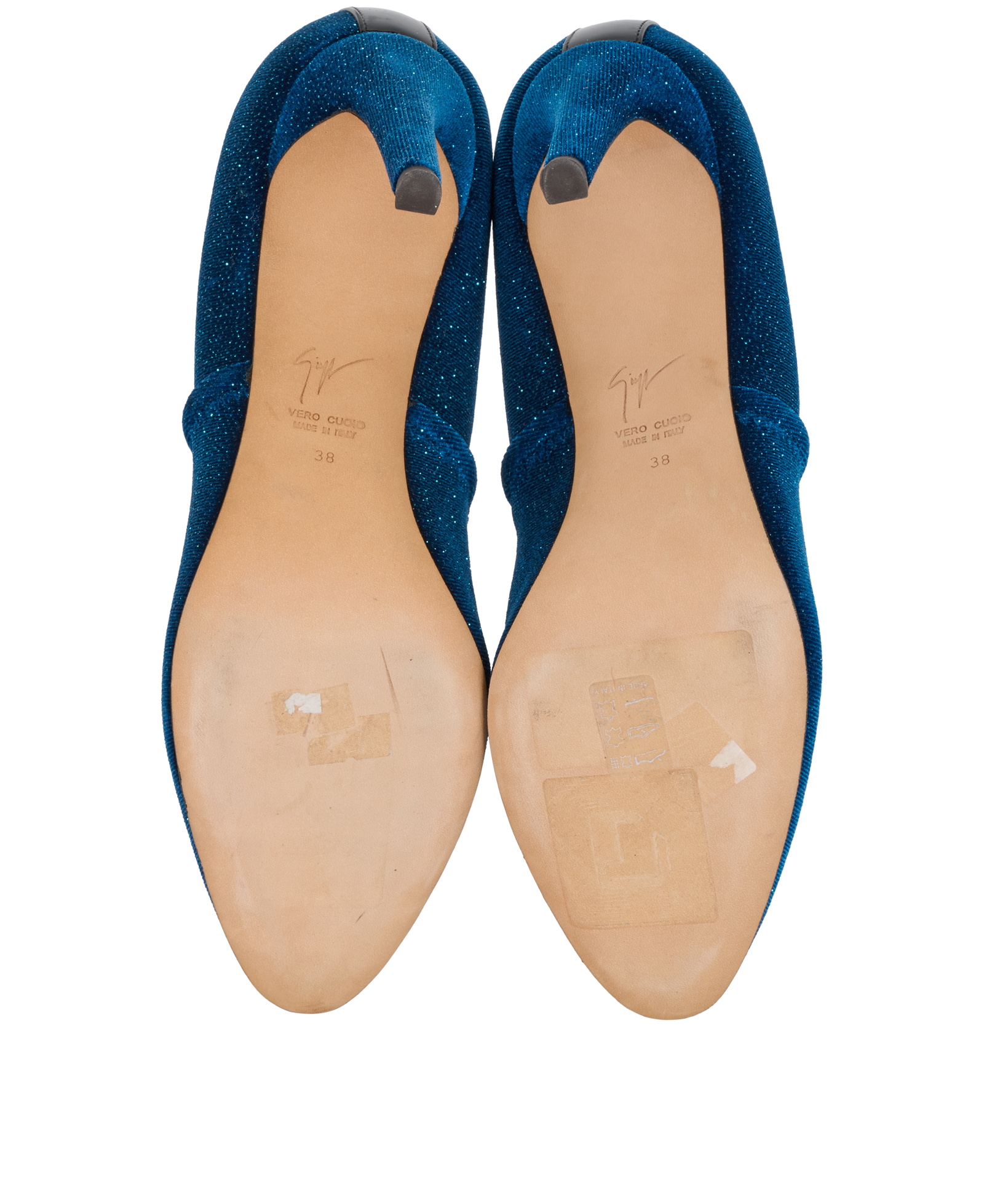 Giuseppe Zanotti Pumps, &pound;120, Shoes, Blue, Velvet, Top view