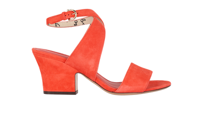 Salvatore Ferragamo Sheena Heels, &pound;220, Shoes, Orange, Suede, Front view