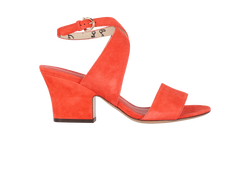 Salvatore Ferragamo Sheena Heels, Suede, Orange, UK4.5, 3*