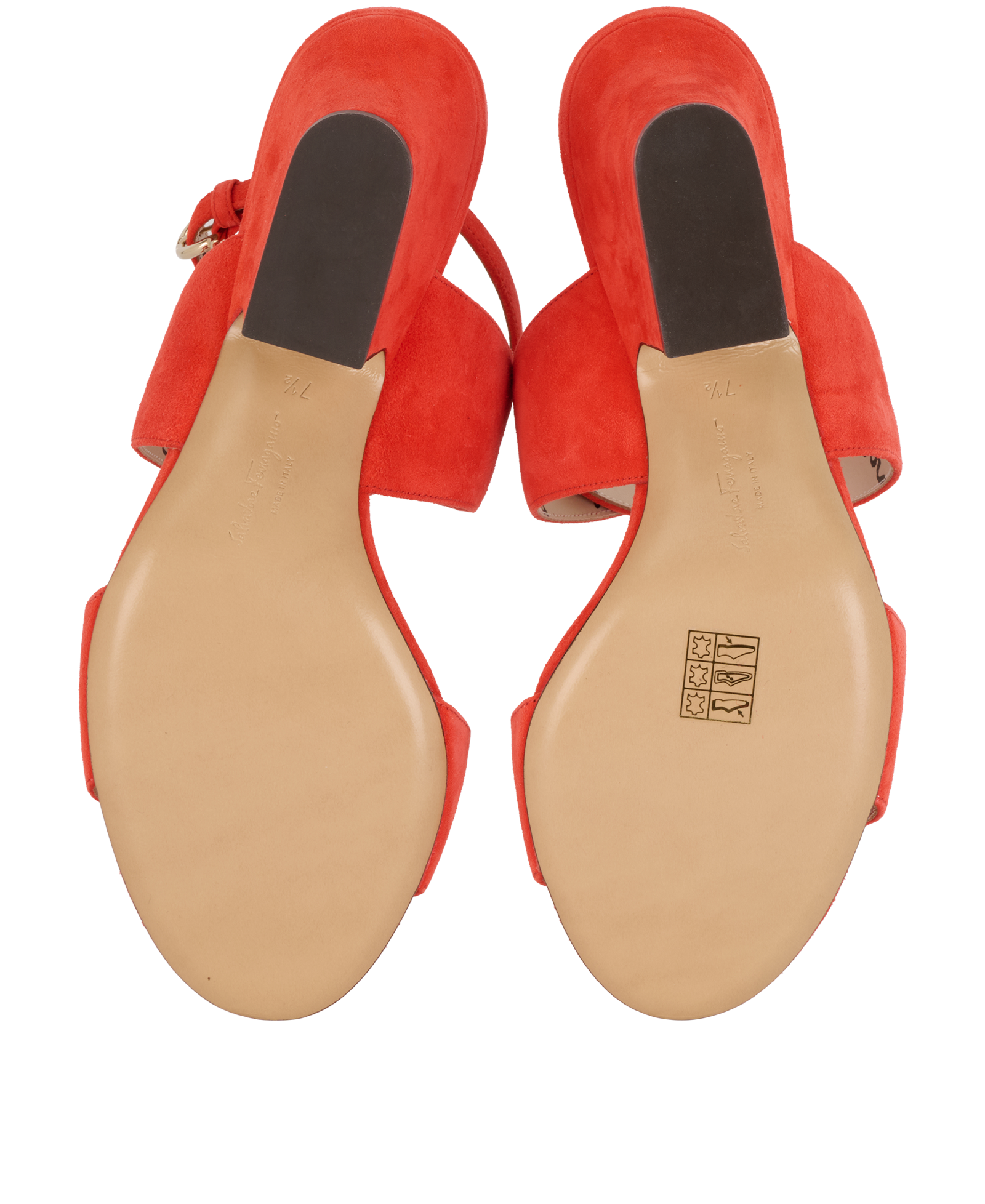 Salvatore Ferragamo Sheena Heels, &pound;220, Shoes, Orange, Suede, Top view