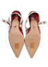Christian Dior J'Adior Slingback Heels, &pound;450, Shoes, Red, Fabric/Patent Leather, Top view