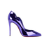 Christian Louboutin Hot Chick Pumps, &pound;495, Shoes, Purple, Patent Leather, Front view