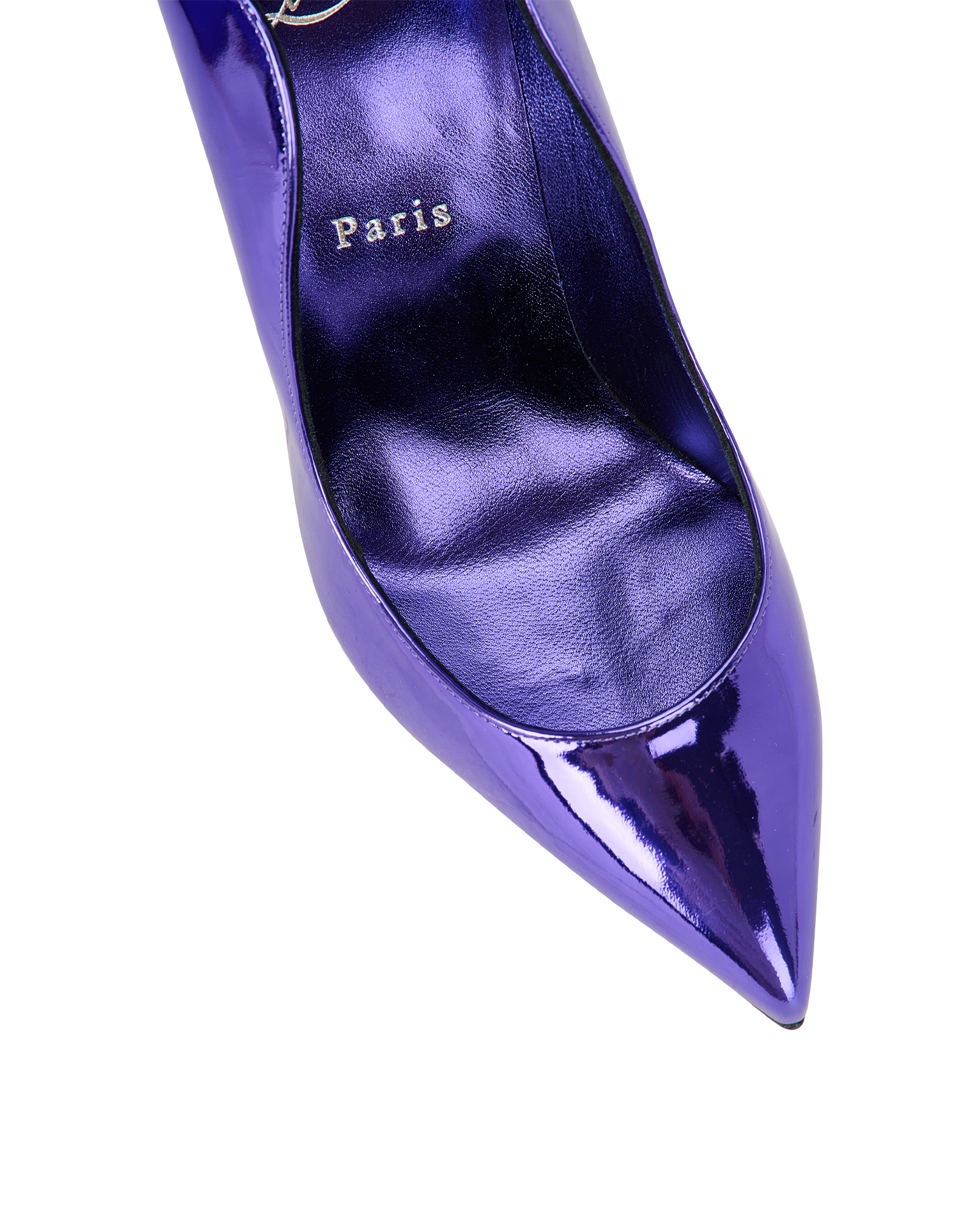 Christian Louboutin Hot Chick Pumps, &pound;495, Shoes, Purple, Patent Leather, Other view