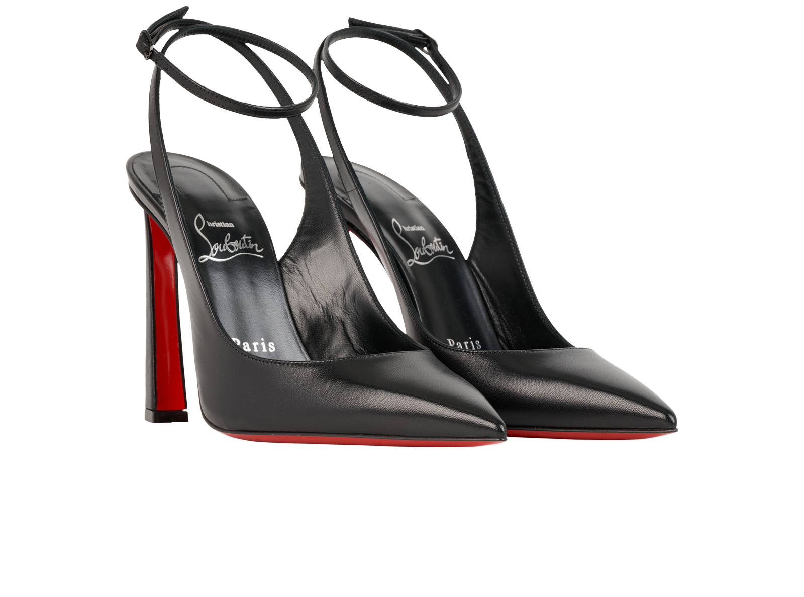 Christian Louboutin Condora Strap 100, &pound;450, Handbags, Black, Leather, Side view